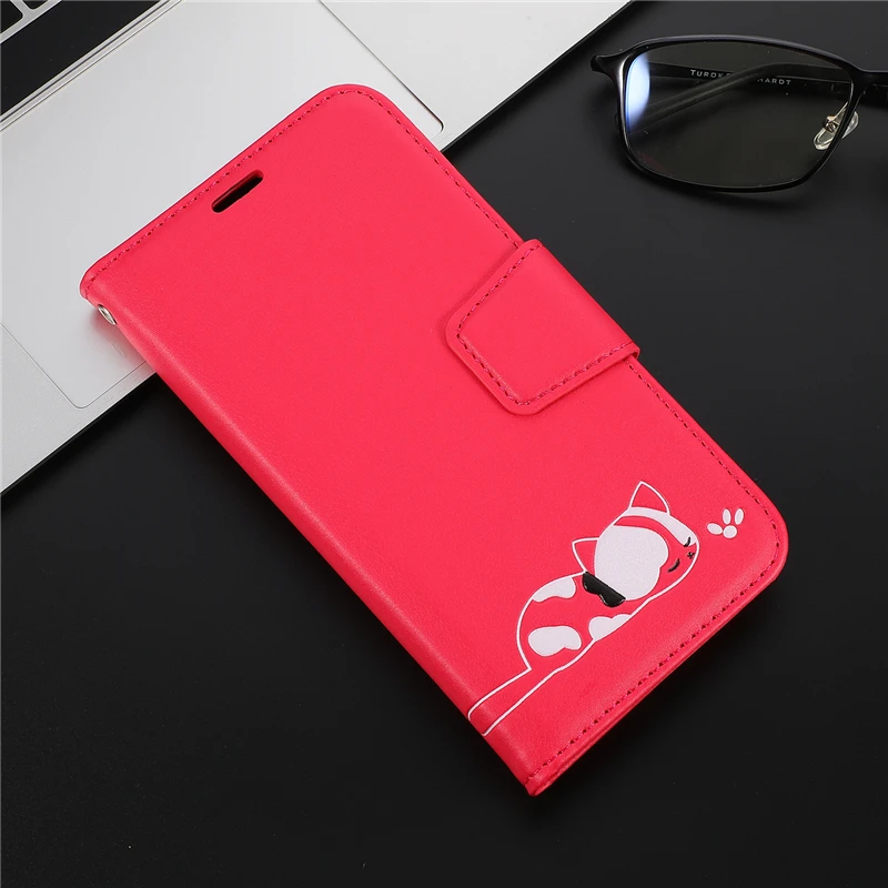 Милый Контрастный ЦВЕТНОЙ флип-чехол для huawei P20 P30 Lite Pro P Smart Y6 Y7 Honor 10 20 модный кожаный чехол-бумажник для телефона
