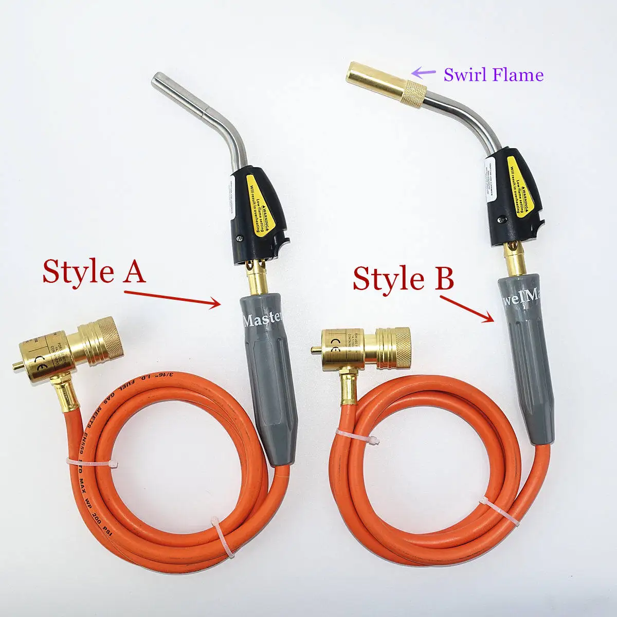 US $32.00 Braze Welding Torch Self Ignition 15m Hose Cga600 Connection Gas Torch Hand Propane Mapp Torch