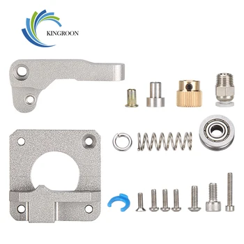 

KINGROON Upgrade MK8 Silver Remote Extruder For 3D Printer Full Metal Extruder Bowden Right Hand 1.75 Filament For CR-10