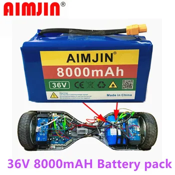 

36V 10s2p 8000mAh lithium ion rechargeable battery 8.0ah double wheel balance vehicle battery