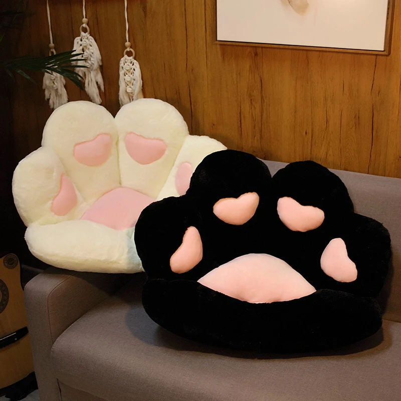 Chair Cushions, Cute Cat Paw Shape Plush Seat Cushions for Home Office Hotel Café New Style 2021