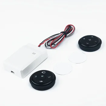 

Player Steering Wheel Controller Round Black Accessories Parts Wireless