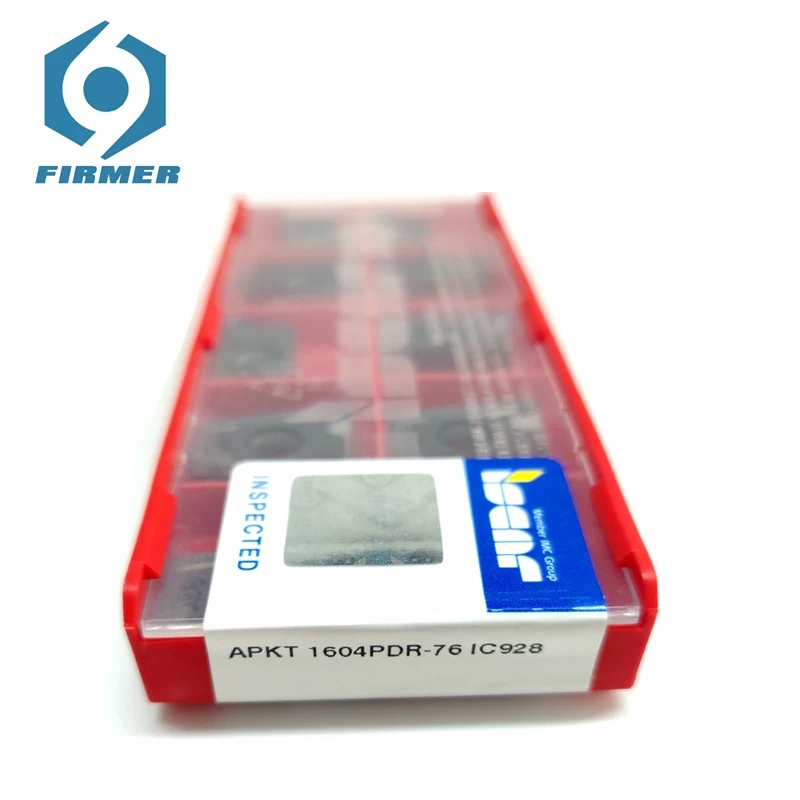 Оригинальные твердосплавные вставки 10 шт. Токарные Вставки APKT1604PDR-76 IC928 металлический резак токарный станок токарный инструмент резак