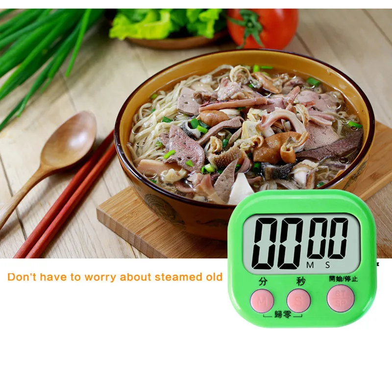 

Cooking LCD Digita Timerl Kitchen Cooking Alarms Countdown And Count Up Timer Clock With Magnetic Backing Stand For Egg Soup