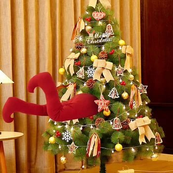 

Christmas Tree Ornaments Santa Claus Leg Prosthesis Pin Hangings Home Hanging Decoration GQ