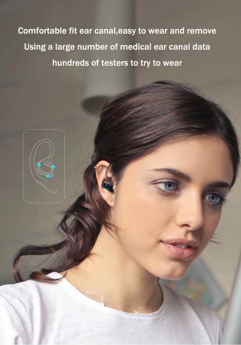 OTTWN Tws Q3 Мини Беспроводная bluetooth-гарнитура DSP шумоподавление высококачественные наушники автоматическое соответствие с зарядным устройством