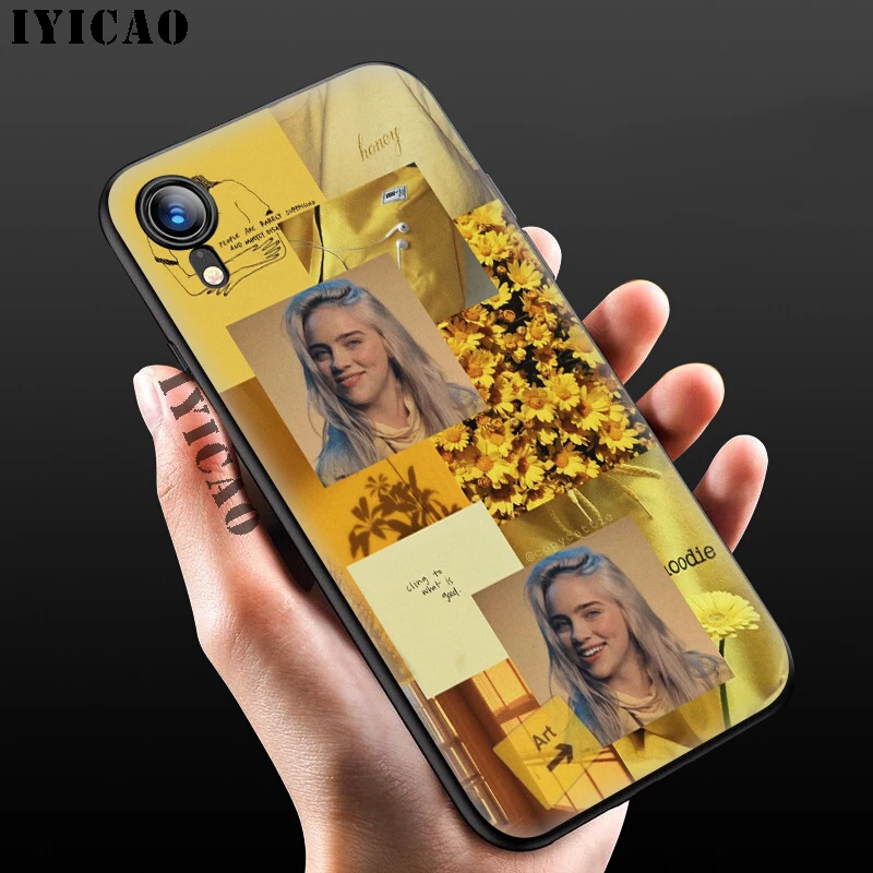 IYICAO Bilie Eilish Khalid прекрасный мягкий черный силиконовый чехол для iPhone 11 Pro Xr Xs Max X или 10 8 7 6 6S Plus 5 5S SE - Цвет: 9