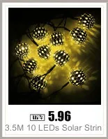Waterproof 30 LED Solar Outdoor String Fairy Lights Chuzzle Ball Lights for Outside Garden Camping Party Christmas Decoration