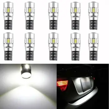 

Auto LED Lights 10Pcs Error Free Pure White 6000-6500K DC 12V Indicator