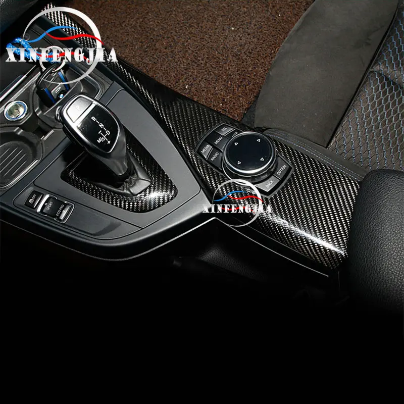 Пульт дистанционного управления для BMW 1 2 серии F22 F20 120i 2012- Реальные углеродного волокна мультимедиа чехол для пульта отделка