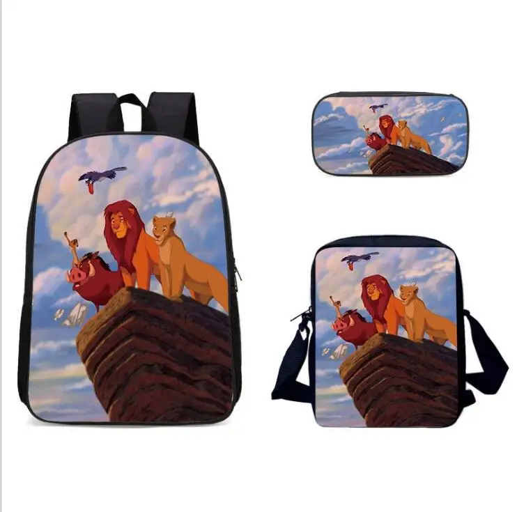 

Lion King Backpack for Girl Boys Children School Bags Set Custom Kid School Backpack Student Kindergarten Bag