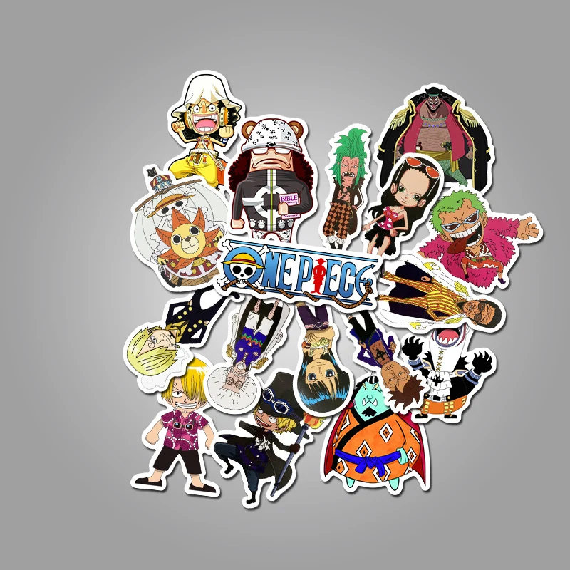 50 шт./упак. японского аниме one piece Луффи наклейки для скрапбукинга наклейки багаж ноутбук гитара Водонепроницаемая наклейка