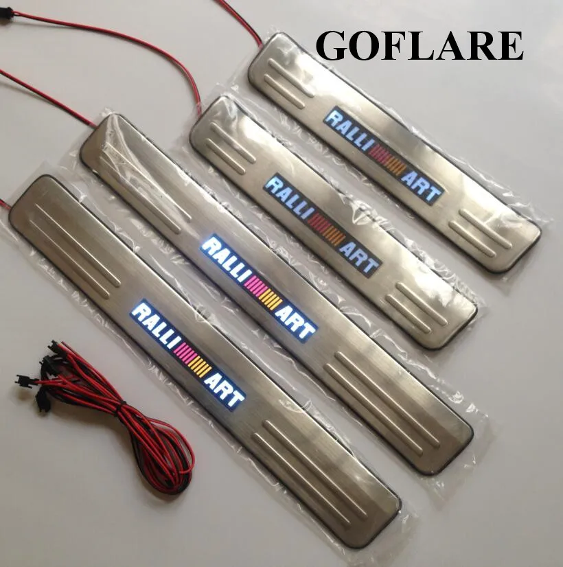 Ralliart led авто порог для Mitsubishi Lancer Galant Fortis Proton Inspira аксессуары светящиеся пороги