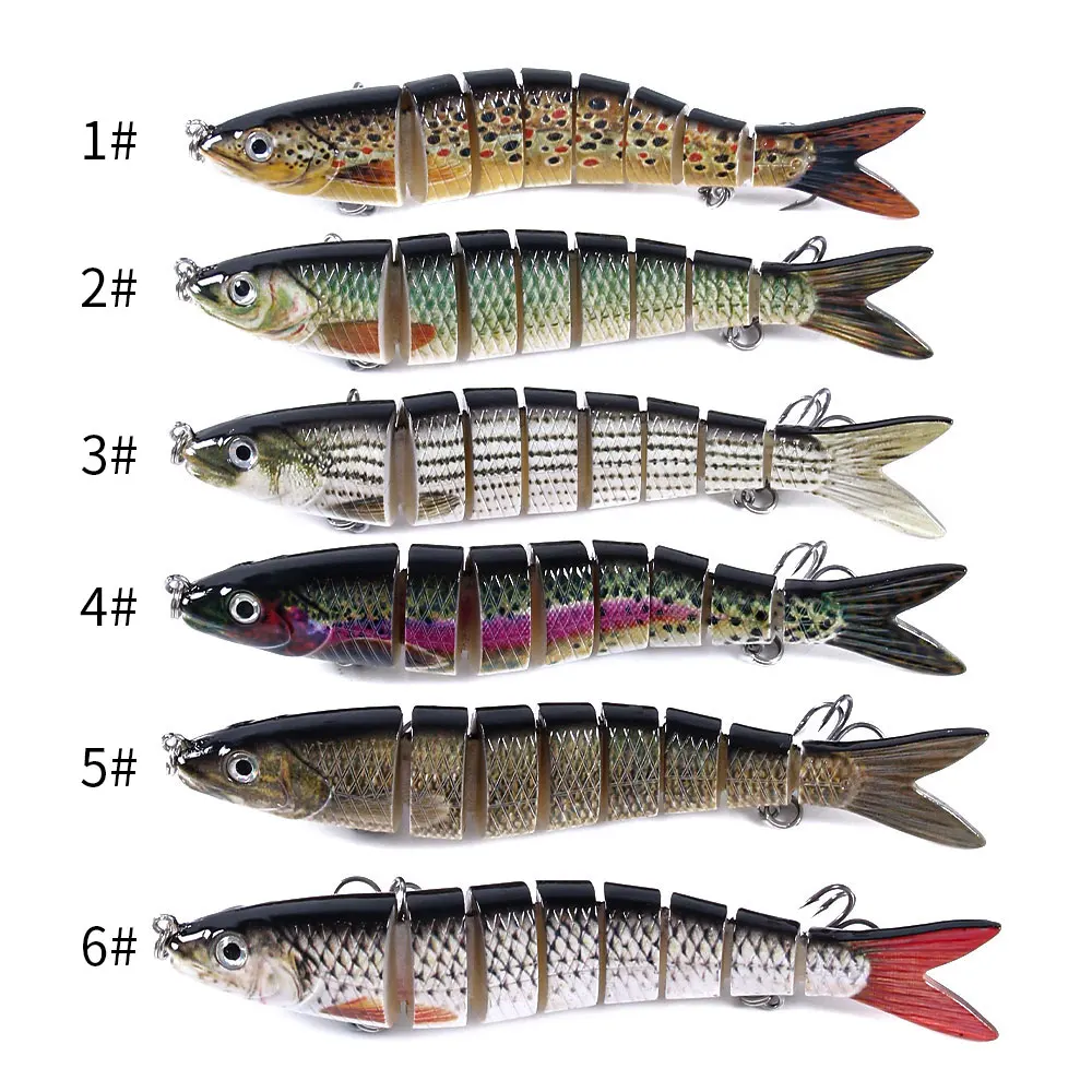 12,5 см 22 г тонущие воблеры 8 сегментов рыболовные приманки мульти шарнирная плавающая приманка жесткая приманка рыболовные снасти для окуня Isca Crankbait