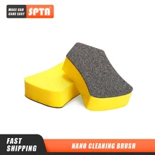SPTA – Nano brosse de nettoyage multifonctionnelle, siège de voiture en cuir, intérieur de voiture, décontamination du verre