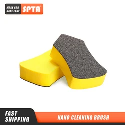 SPTA – Nano brosse de nettoyage multifonctionnelle, siège de voiture en cuir, intérieur de voiture, décontamination du verre 