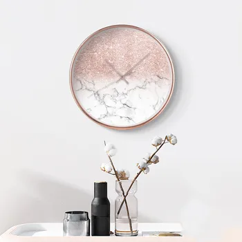 

Simple luxury Living Room Household Wall Clock Modern Design Nordic Art Wall Clock Decorative Table Creative Electronic Clock