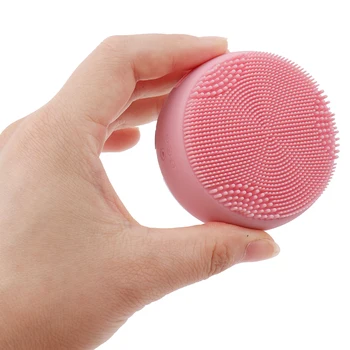 

1pc Deep Cleansing Face Waterproof Silicone Facial Massage Hot Compress LED Light New