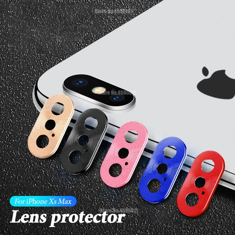 Camera Protection Protective Rings Cover For iPhone XS MAX XR XS Camera Lens Protector Plating Metal Ring For iPhone XS MAX XR X afbeelding