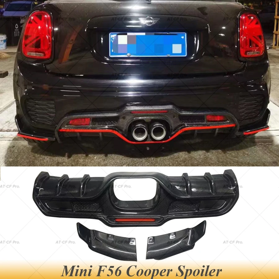 

Giomi c Rear Diffuser Fins for Mini F56 Cooper JCW Carbon Fiber Rear Lip Bumper Bar Diffuser For F55 F56 F57 Body Kit Spoiler