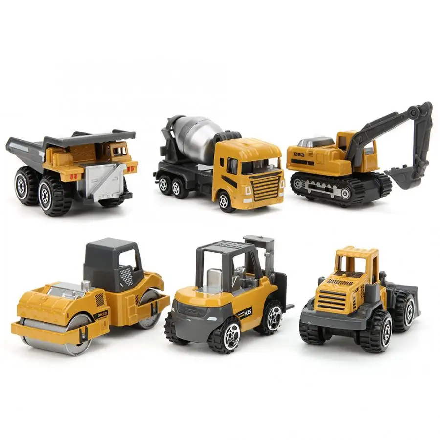 3 шт./компл. 1/64 литья под давлением сплав инженерной грузовик модель игрушка автомобиля для мальчиков подарок комплект техники грузовик игрушки мини сплава литья под давлением автомобилей