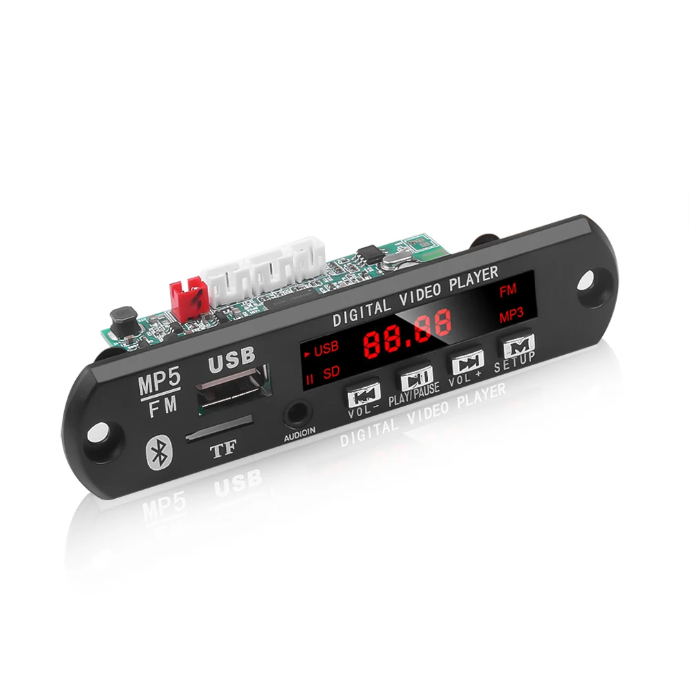 5 в 12 В MP5 плеер Bluetooth декодер плата USB TF MP3 WAV без потерь декодирование Diy