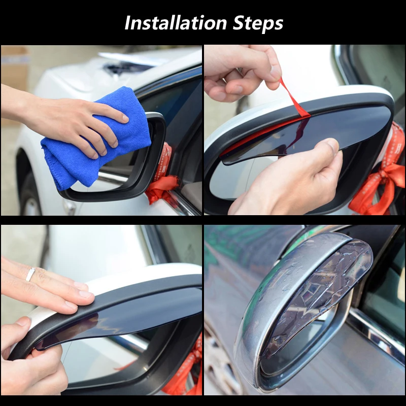 Flexible Pvc Rearview Mirror Rain Shade For Kia Sportage 2 3 4 Sorento Jc Xm Um Ceed Ed Jd Cd Rio 1 2 3 4 Optima Soul Am Forte