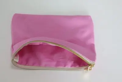 fushia bag Персонализировать Любое Имя Монограмма Макияж косметичка-рукописный шрифт пользовательское имя косметичка-лучший друг подарок, подарки подружки невесты - Цвет: fushia bag
