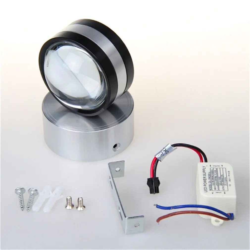 

New 2W RGB LED Wall Light High Power Day White Up Down Wall Lamp Spot Light Round Lighting