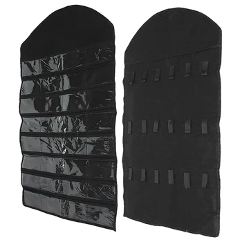 

32 Pocket Double Sided Door Hanging Jewelry Organizer Storage Bag Holder Pouch