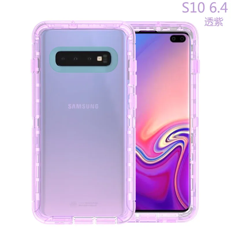 Защитный чехол для Samsung s7 edge s8 s9 s10 note10 s20 s21 Plus note8 note9 note20U прозрачный из ТПУ и