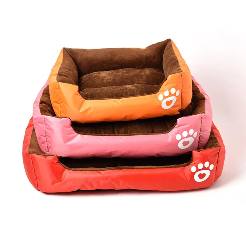 Кровать для собаки, Конура, зимний теплый спальный коврик моющийся кресло для домашних животных плюшевая Бортовая лента и нескользящая подошва питомник все размеры