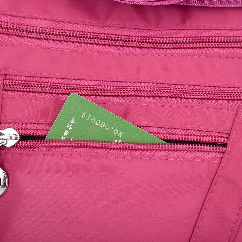 2021 Fashion Women Shoulder Messenger Bag Nylon Oxford Lightweight Waterproof Zipper Package Large Capacity Travel Crossbody Bag