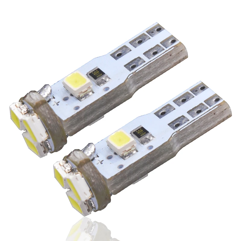 100 шт. высокое качество T5 светодиодный W1.2W 5 1206 SMD Авто DC 12V 3020 лампы с клиновидным основанием для приборных панелей(Калибровочные лампы