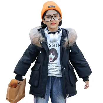 

Children winter jacket warm windproof outdoor kids fashion coat for girl outerwear clothes parkas children clothing 10 12 years