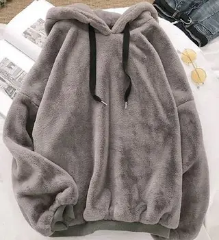 

Ligentleman Autumn Winter Coats Soild Sweet Hooded Women