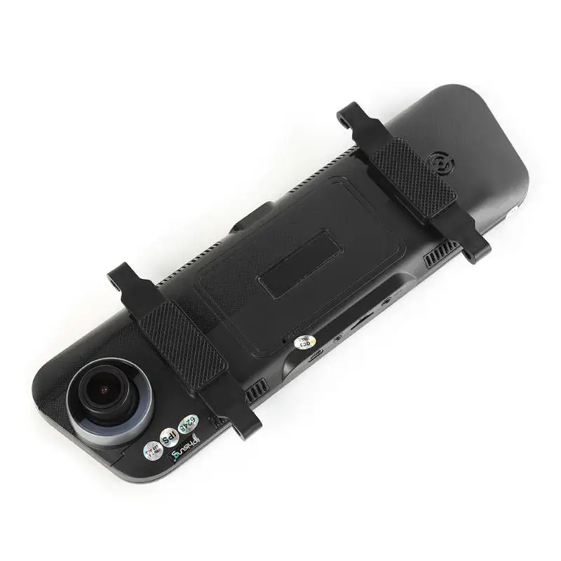 Phisung H50+ двойной объектив автомобиля зеркало заднего вида DVR видеорегистратор с парковочным радаром