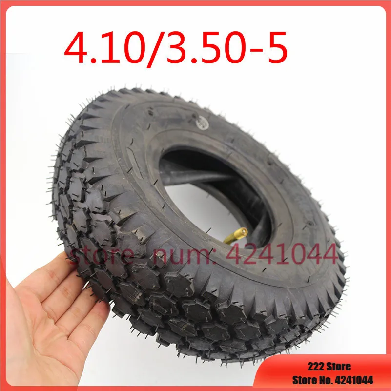 Motorcycle tyre 4.10/3.50-5 tire and inner tube for 49cc Mini Quad Dirt Bike Scooter ATV Buggy Gas scooter wheelbarrow | Автомобили и