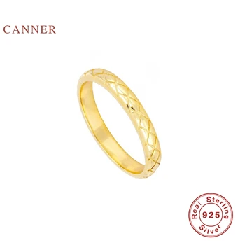 

CANNER Snakeskin Ladies Ring 925 Sterling Silver Anillos Gold Rings For Women Luxury Fine Jewelry Wedding Rings Bague Bijoux