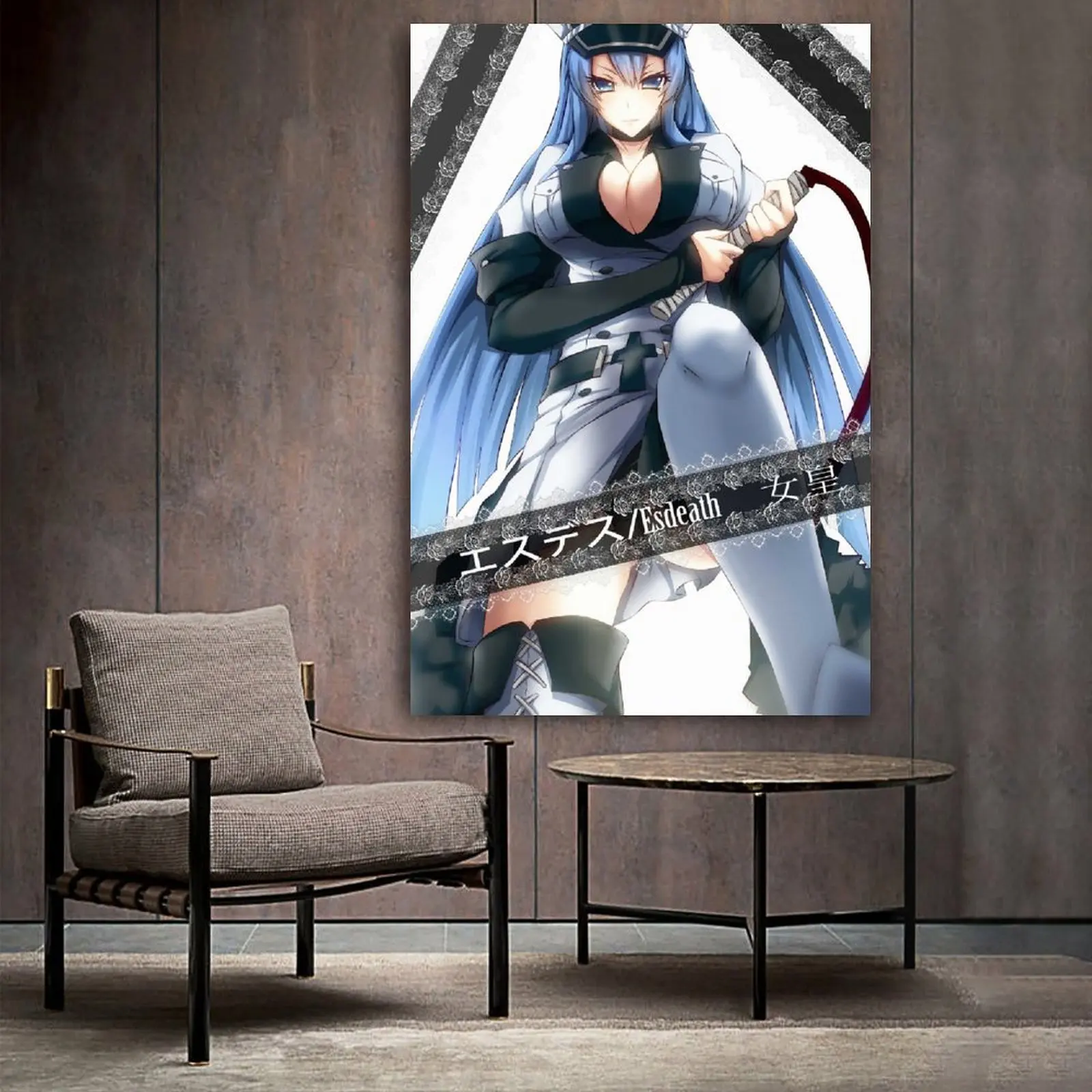 Akame Ga Kill Esdeath Feet Canvas Poster Bedroom Decor Sports Landscape Office Room Decor Gift Painting Calligraphy Aliexpress