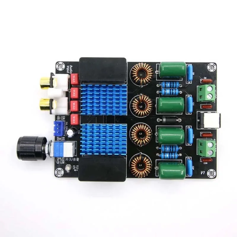 

2.0 Channel Deluxe High Power Amplifiers Class D TPA3116D2 Stereo Digital Audio Amplifier Board for speakers 12V-24V 100W
