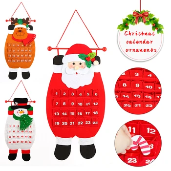 

New DIY Right Colors And Interesting Images Christmas Decoration New Old Snowman Calendar Ornaments Calendar Ornaments Gifts