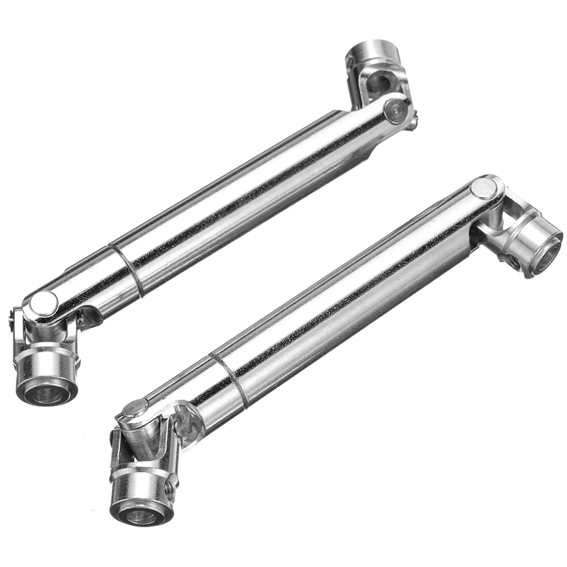 1 Pair 110-155mm Universal Drive Shaft Stainless Steel Drive Shafts For 1/10 Axial SCX10 D90 RC Crawler Accessories