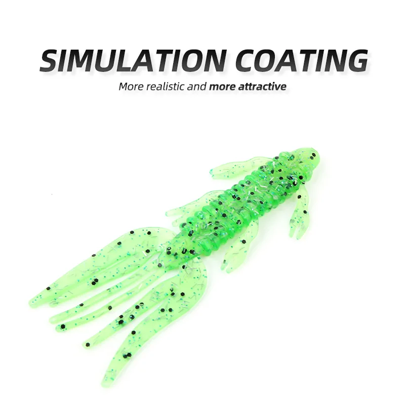 Ardea soft lures for fishing grub 10pcs/lot 90mm 3.7g silicone jigging wobbler artificial grub crankbait