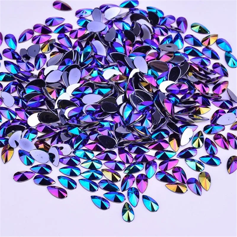 JUNAO-8-13mm-Black-AB-Crystals-Rhinestones-Drop-Flatback-Bead-Non-Hotfix-Strass-Crystal-Glue-On.jpg_640x640