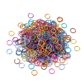 

Mixed Colors AluminumOpen Jump Rings Jewelry Findings for Jewelry Making DIY 6x0.8mm 8x1mm 10x1mm