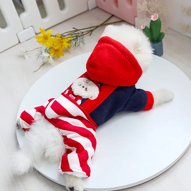 爆米花狗狗背带裤棉衣_8059