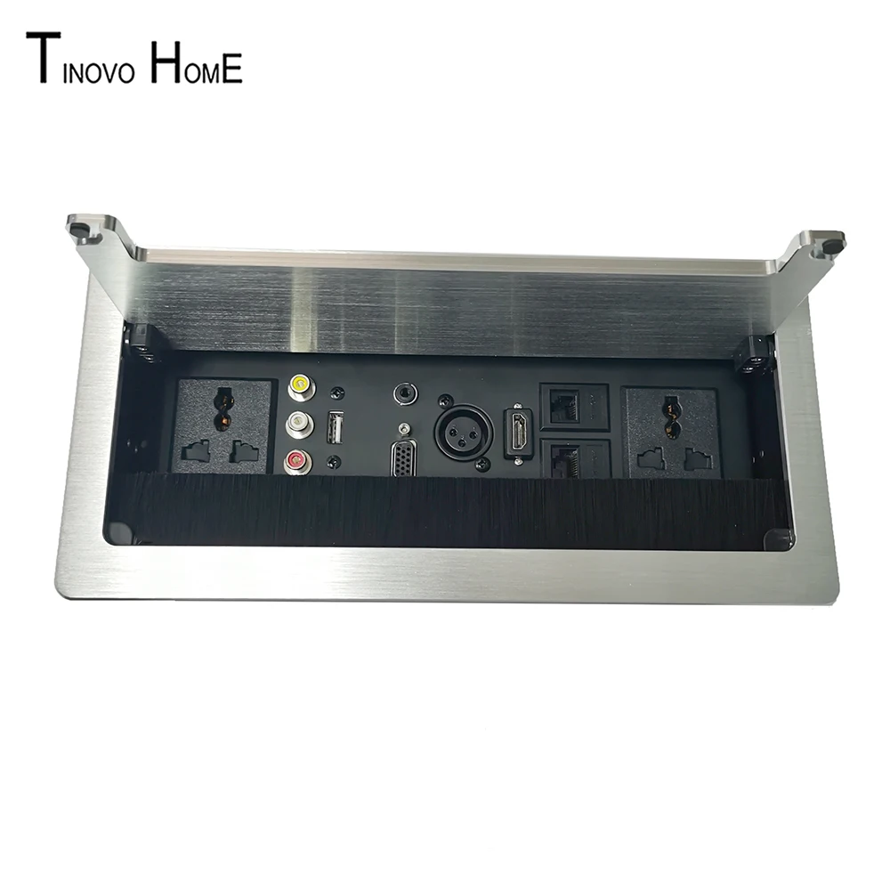 

Desktop socket / aluminum socket cable box multimedia socket box XLR video audio network HDMI socket