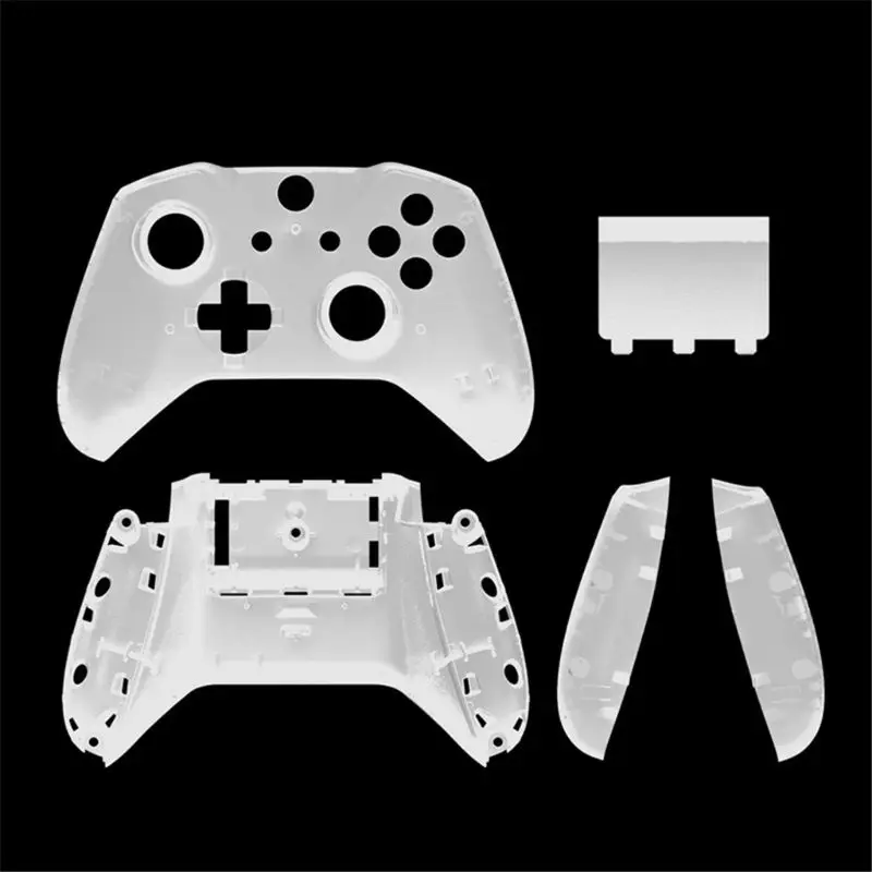 Бесцветный Замена задней оболочки для Xbox One тонкий матовый заменить боковые ручки крышка батареи - Цвет: Бесцветный