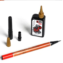 Набор чернил и кисточек для каллиграфии, кисть для письма, китайская черная кисть для рисования, набор чернил для рисования ACS020